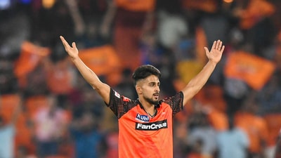 Sunrisers Hyderabad bowler Umran Malik (PTI) Sunrisers Hyderabad bowler Umran Malik (PTI)