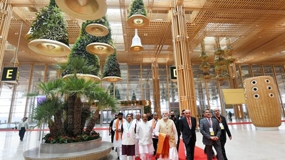 The recently-inaugurated Terminal 2 of Kempegowda International Airport in Bengaluru. (PTI) The recently-inaugurated Terminal 2 of Kempegowda International Airport in Bengaluru. (PTI)
