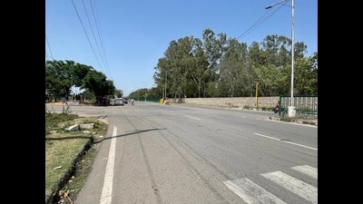 The Beetle, bearing a Punjab registration number (PB23-J-0001), had first hit a parked motorcycle, before veering towards a footpath, hitting seven people. (HT) The Beetle, bearing a Punjab registration number (PB23-J-0001), had first hit a parked motorcycle, before veering towards a footpath, hitting seven people. (HT)