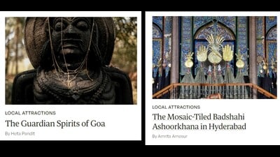 The story series Local Attractions presents little-known man-made marvels from across India, such as the rock-carved Nagdo Vetaal, guardian spirit of the village of Loliem in South Goa; and the 16th-century Badshahi Ashoorkhana house of mourning in Hyderabad. (Paper Planes) The story series Local Attractions presents little-known man-made marvels from across India, such as the rock-carved Nagdo Vetaal, guardian spirit of the village of Loliem in South Goa; and the 16th-century Badshahi Ashoorkhana house of mourning in Hyderabad. (Paper Planes)