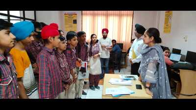 The students of selected schools were also taken on a study trip at Guru Nanak Engineering College, Punjab Agricultural University and Central Tool Room at Jamalpur to get the required field exposure. (HT Photo) The students of selected schools were also taken on a study trip at Guru Nanak Engineering College, Punjab Agricultural University and Central Tool Room at Jamalpur to get the required field exposure. (HT Photo)