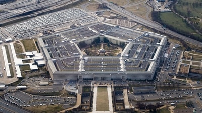 The Pentagon is seen from the air in Washington. (Reuters)