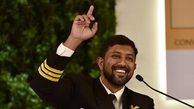 Commander Abhilash Tomy, Indian Navy. (Virendra Singh Gosain/HT PHOTO)