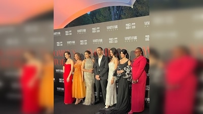 In this photo, Sara Ali Khan can be seen posing with International celebrities like Saudi actor Mila Al Zahrani, Nigerian writer Jade Osiberu, Saudi Arabian filmmaker Fatima AlBanawi, Egyptian model Tara Emad, and Lebanese actress Razane Jammal. (Instagram/@saraalikhan95) In this photo, Sara Ali Khan can be seen posing with International celebrities like Saudi actor Mila Al Zahrani, Nigerian writer Jade Osiberu, Saudi Arabian filmmaker Fatima AlBanawi, Egyptian model Tara Emad, and Lebanese actress Razane Jammal. (Instagram/@saraalikhan95)