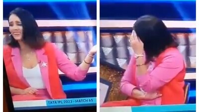 Mayanti Langer during the 'Hot or Not' IPL pre-match show Mayanti Langer during the 'Hot or Not' IPL pre-match show