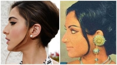Sara Ali Khan's look at Cannes reminded fans of Sharmila Tagore. Sara Ali Khan's look at Cannes reminded fans of Sharmila Tagore.