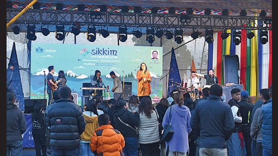 A concert during the Sikkim Arts and Literature Festival (Courtesy SALF)
