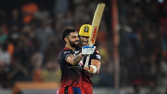 Faf du Plessis and Virat Kohli are gunning for 1000 runs as a pair in this year's IPL for RCB. (PTI)