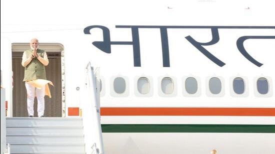 Prime Minister Narendra Modi ahead of departure for Japan. (PTI)