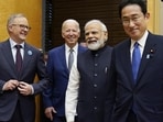Australian PM Anthony Albanese, US President Joe Biden and Indian PM Narendra Modi are greeted by Japanese PM Fumio Kishida (right), during their arrival to the Quad leaders summit. Australian PM Anthony Albanese, US President Joe Biden and Indian PM Narendra Modi are greeted by Japanese PM Fumio Kishida (right), during their arrival to the Quad leaders summit.