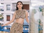 Diana Penty was dressed in a glittering nude outfit. Diana Penty was dressed in a glittering nude outfit.