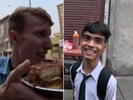The image shows the US blogger and the Indian teen. 