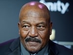 Former Cleveland Browns running back and actor Jim Brown arrives at the 2nd Annual NFL Honors in New Orleans, Louisiana.