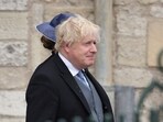 Former British Prime Minister Boris Johnson at an event in London.