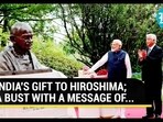 ÍNDIA'S GIFT TO HIROSHIMA; A BUST WITH A MESSAGE OF... ÍNDIA'S GIFT TO HIROSHIMA; A BUST WITH A MESSAGE OF...