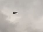Sofa seen flying due to violent storm in Ankara. Sofa seen flying due to violent storm in Ankara.