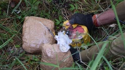 Security personnel recover IED, drugs from terrorist’s possession (HT Photo)