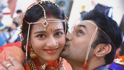 Amrita Rao and RJ Anmol at their wedding in Pune. Amrita Rao and RJ Anmol at their wedding in Pune.
