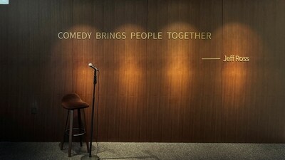 The entrance of a show venue of stand-up comedy company Danliren Culture Media is pictured in Beijing, China Friday. (REUTERS)