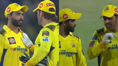 Fuming Dhoni's heated conversation with Jadeja sparks internet furore Fuming Dhoni's heated conversation with Jadeja sparks internet furore