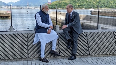 During the G7 Summit in Hiroshima, German Chancellor Olaf Scholz had an engaging encounter with PM Modi. Modi expressed his pleasure, tweeting, "Glad to have met my friend, @Bundeskanzler @OlafScholz on the sidelines of the G-7 Summit in Hiroshima." The leaders conducted a comprehensive review of the progress in bilateral relations, and had fruitful discussions on regional developments and global challenges. (Twitter/@narendramodi) During the G7 Summit in Hiroshima, German Chancellor Olaf Scholz had an engaging encounter with PM Modi. Modi expressed his pleasure, tweeting, "Glad to have met my friend, @Bundeskanzler @OlafScholz on the sidelines of the G-7 Summit in Hiroshima." The leaders conducted a comprehensive review of the progress in bilateral relations, and had fruitful discussions on regional developments and global challenges. (Twitter/@narendramodi)