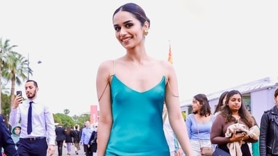 On Friday, Manushi Chhillar had given a peek inside her ‘normal day at Cannes’ as she walked around the French Riviera in a blue dress. On Friday, Manushi Chhillar had given a peek inside her ‘normal day at Cannes’ as she walked around the French Riviera in a blue dress.