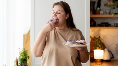The relentless pressure to meet societal expectations, coupled with personal challenges, can lead to an unhealthy relationship with food and body image. (Freepik ) The relentless pressure to meet societal expectations, coupled with personal challenges, can lead to an unhealthy relationship with food and body image. (Freepik )