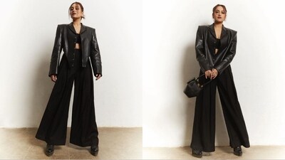 Sonakshi delighted her fans with a weekend treat as she took to Instagram on Saturday, sharing a series of captivating pictures, accompanied by the quirky caption "All black so swag," (Instagram/@aslisona) Sonakshi delighted her fans with a weekend treat as she took to Instagram on Saturday, sharing a series of captivating pictures, accompanied by the quirky caption "All black so swag," (Instagram/@aslisona)