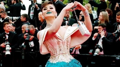 Urvashi Rautela served multiple loaded looks this year. She attended the screening of Indiana Jones and the Dial of Destiny in a peacock-inspired gown by Saiid Kobeisy. She also dared to sport blue lips to match her outfit.&nbsp; 