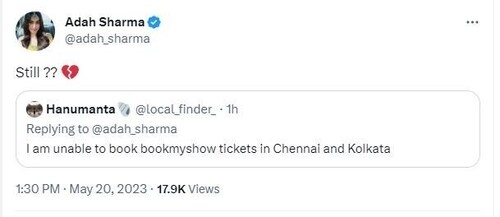 The actor responded to a fan.