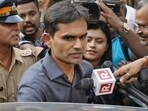 Former Narcotics Control Bureau zonal director Sameer Wankhede at the Bombay high court for a hearing on the Aryan Khan case in Mumbai on Friday. Former Narcotics Control Bureau zonal director Sameer Wankhede at the Bombay high court for a hearing on the Aryan Khan case in Mumbai on Friday.