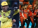 MS Dhoni; SRH players in action MS Dhoni; SRH players in action