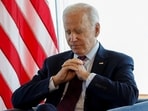 U.S. President Joe Biden meets with Ukrainian President Volodymyr Zelenskiy (not pictured), during the G7 Summit at the Grand Prince Hotel in Hiroshima, Japan, May 21, 2023.