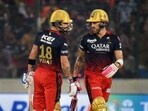 IPL 2023: Virat Kohli and Faf du Plessis in action for RCB. IPL 2023: Virat Kohli and Faf du Plessis in action for RCB.