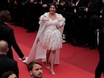 Sapna Choudhary during her second time on the Cannes red carpet. 