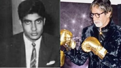 Amitabh Bachchan recalled he took part in a boxing match in school and got hurt. Amitabh Bachchan recalled he took part in a boxing match in school and got hurt.