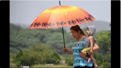 At 40.8 degrees Celsius, the maximum temperature was 1.1 degrees above normal in Chandigarh. (HT File Photo)