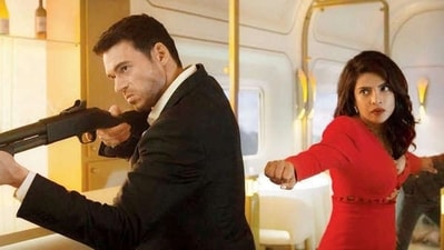 Richard Madden and Priyanka Chopra in Citadel trailer. Richard Madden and Priyanka Chopra in Citadel trailer.