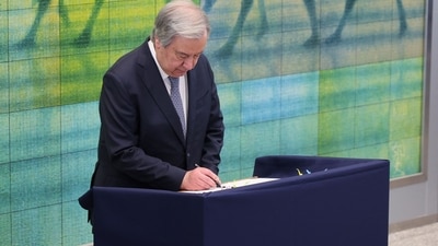 UN Secretary General Antonio Guterres. (AFP)