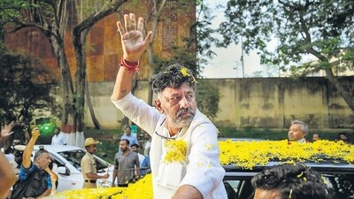 Karnataka Congress chief DK Shivakumar. (PTI) Karnataka Congress chief DK Shivakumar. (PTI)