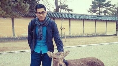 Shrinivas, 39, set out from Singapore to Nepal to climb the world's highest peak last month. (Change.org) Shrinivas, 39, set out from Singapore to Nepal to climb the world's highest peak last month. (Change.org)