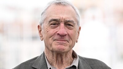 Actor Robert De Niro talks about Killers of the Flower Moon at the 76th edition of the Cannes Film Festival. (Photo by LOIC VENANCE / AFP) (AFP) Actor Robert De Niro talks about Killers of the Flower Moon at the 76th edition of the Cannes Film Festival. (Photo by LOIC VENANCE / AFP) (AFP)