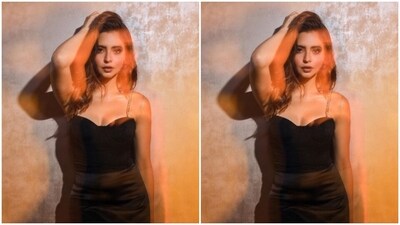 Aamna looked like a smokeshow in the black dress featuring silver sequined slip details, a plunging neckline, corset details, further cascading to a black satin short skirt. (Instagram/@aamnasharifofficial) Aamna looked like a smokeshow in the black dress featuring silver sequined slip details, a plunging neckline, corset details, further cascading to a black satin short skirt. (Instagram/@aamnasharifofficial)