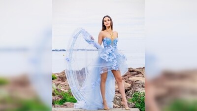Manushi Chhillar's ensemble is a creation of designer Nedret Taciroglu. (Instagram/@manushi_chhillar) Manushi Chhillar's ensemble is a creation of designer Nedret Taciroglu. (Instagram/@manushi_chhillar)
