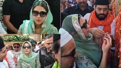 Sara Ali Khan visits Ajmer Sharif Dargah. Sara Ali Khan visits Ajmer Sharif Dargah.