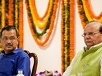 Delhi chief minister Arvind Kejriwal and lieutenant governor (LG) VK Saxena.