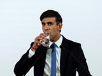 British Prime Minister Rishi Sunak attends a press conference in Hiroshima, western Japan, Sunday. British Prime Minister Rishi Sunak attends a press conference in Hiroshima, western Japan, Sunday.