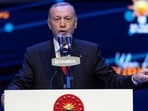 Turkish President Tayyip Erdogan addresses his supporters in Istanbul, Turkey, May 18. 