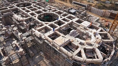 The construction work of the Ram Temple is underway in Ayodhya. (ANI file) The construction work of the Ram Temple is underway in Ayodhya. (ANI file)