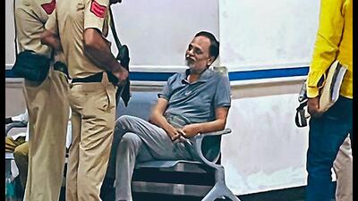 Former Delhi minister Satyendar Jain was taken to Safdarjung Hospital on Monday. (PTI) Former Delhi minister Satyendar Jain was taken to Safdarjung Hospital on Monday. (PTI)